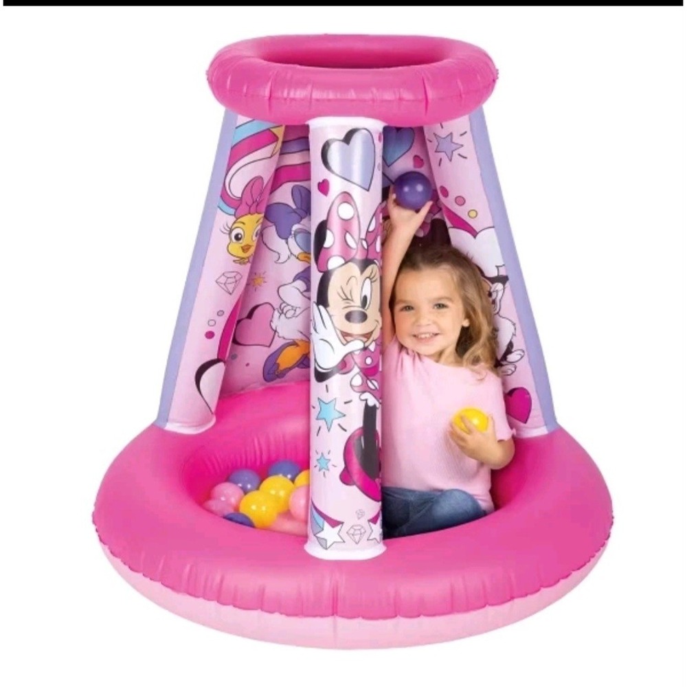 Disney Jr. Minnie Mouse Adventure Playland – Inflatable Ball‎ Pit w/ 15 Balls